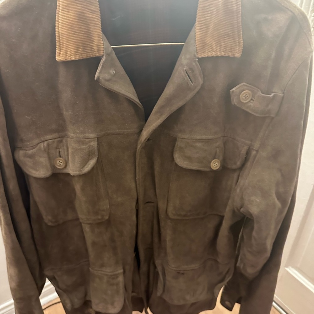 Men's Brown Suede Jacket
